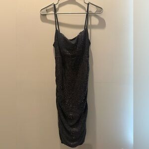 Urban Outfitters Black Sparkly Mini Dress